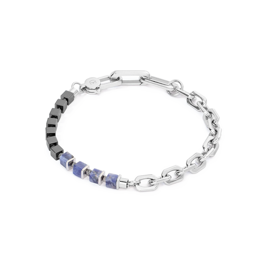 Unisex bracelet Fusion link chain blue 0901300700