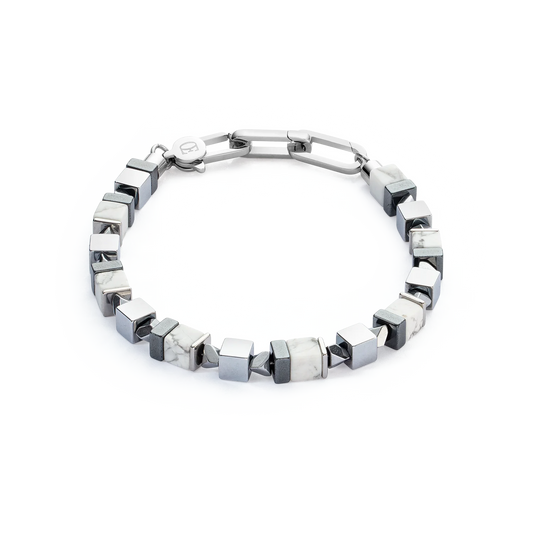 Bracelet Precious Cubes white-silver 0904301400