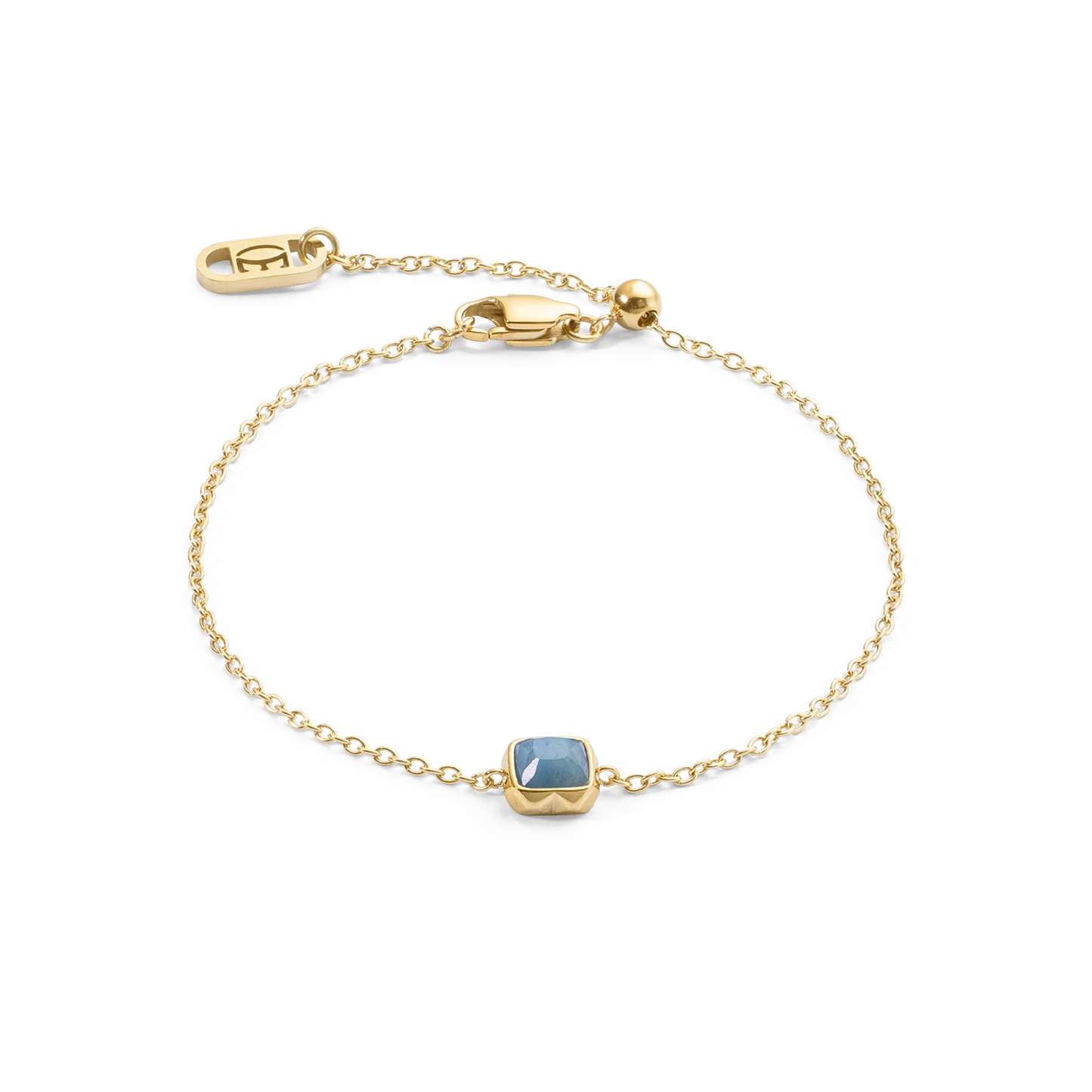 Birthstone March Bracelet Blue Aventurine Gold 1301300700