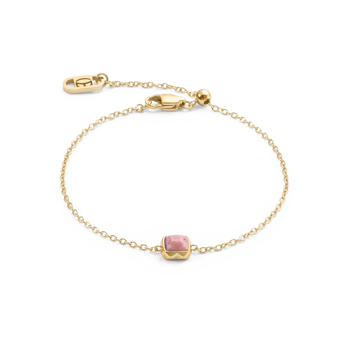 Birthstone July Bracelet Rhodochrosite Gold 1301301900