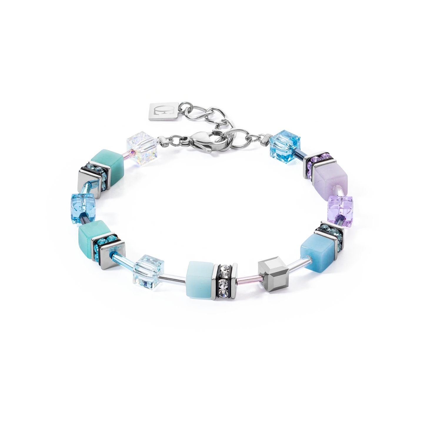 GeoCUBE® Ikonisk armbånd aqua-lilac 2838302026