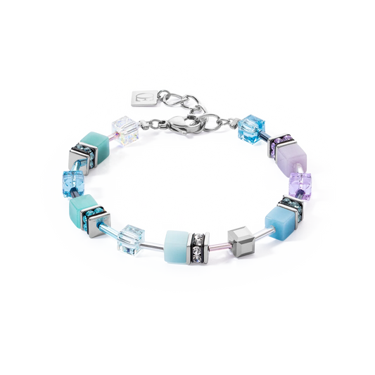 GeoCUBE® Ikonisk armbånd aqua-lilac 2838302026