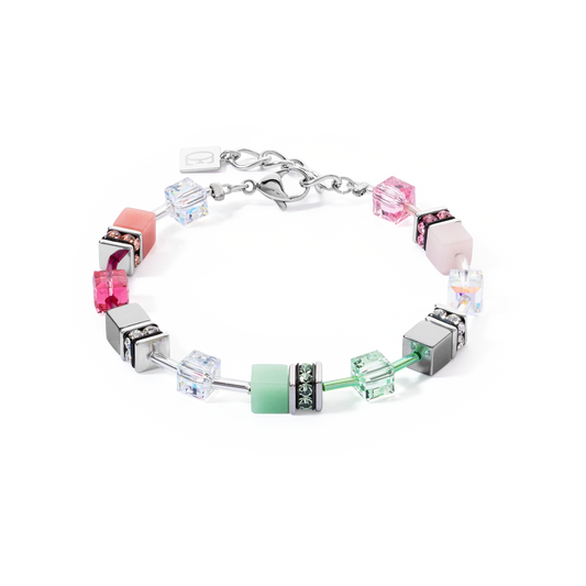 GeoCUBE® Ikonisk armbånd grønn-rosa 4023300504