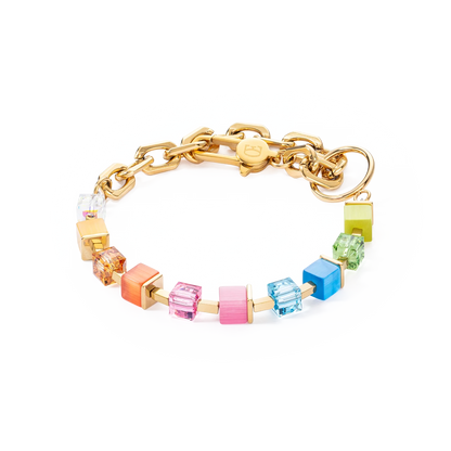 Armbånd Cube Fusion Charm gull-regnbue 4712301500