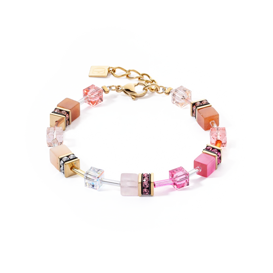 GeoCUBE® Iconic Precious armbånd rosa-oransje 4905301902