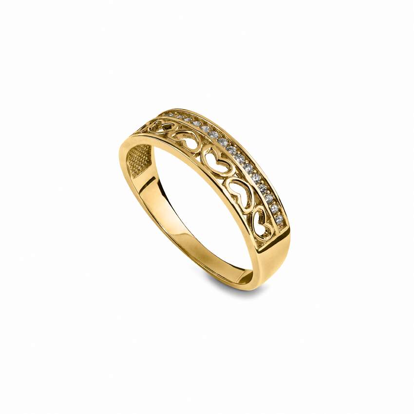 Carmen ring hjerte cz 585 Artikkelnr: 57094