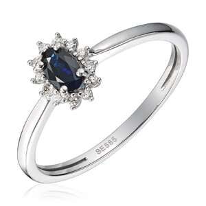 Ring Rosett 0,04ct WSI Safir Hv 585 Artikkelnr: 57289