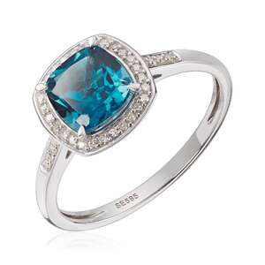 Ring Topas London blue 0,10ct WSI HV 585 Artikkelnr: 57297