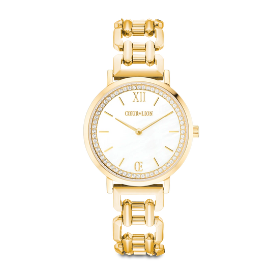 Watch Round Sparkling Mother-of-Pearl Statement 7652741643